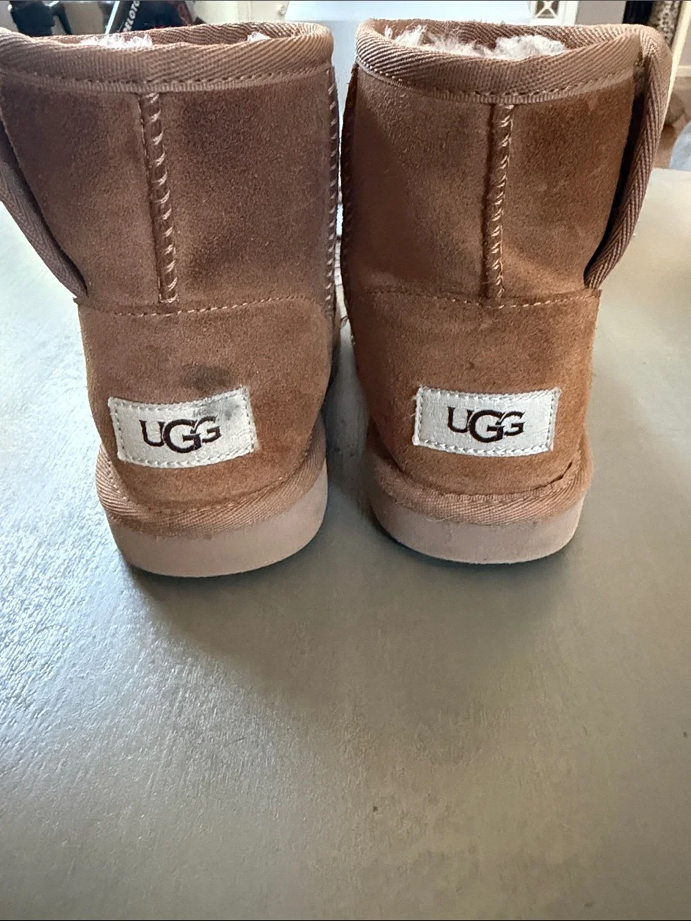 UGG Kids Classic Mini Suede Boots - Chestnut
